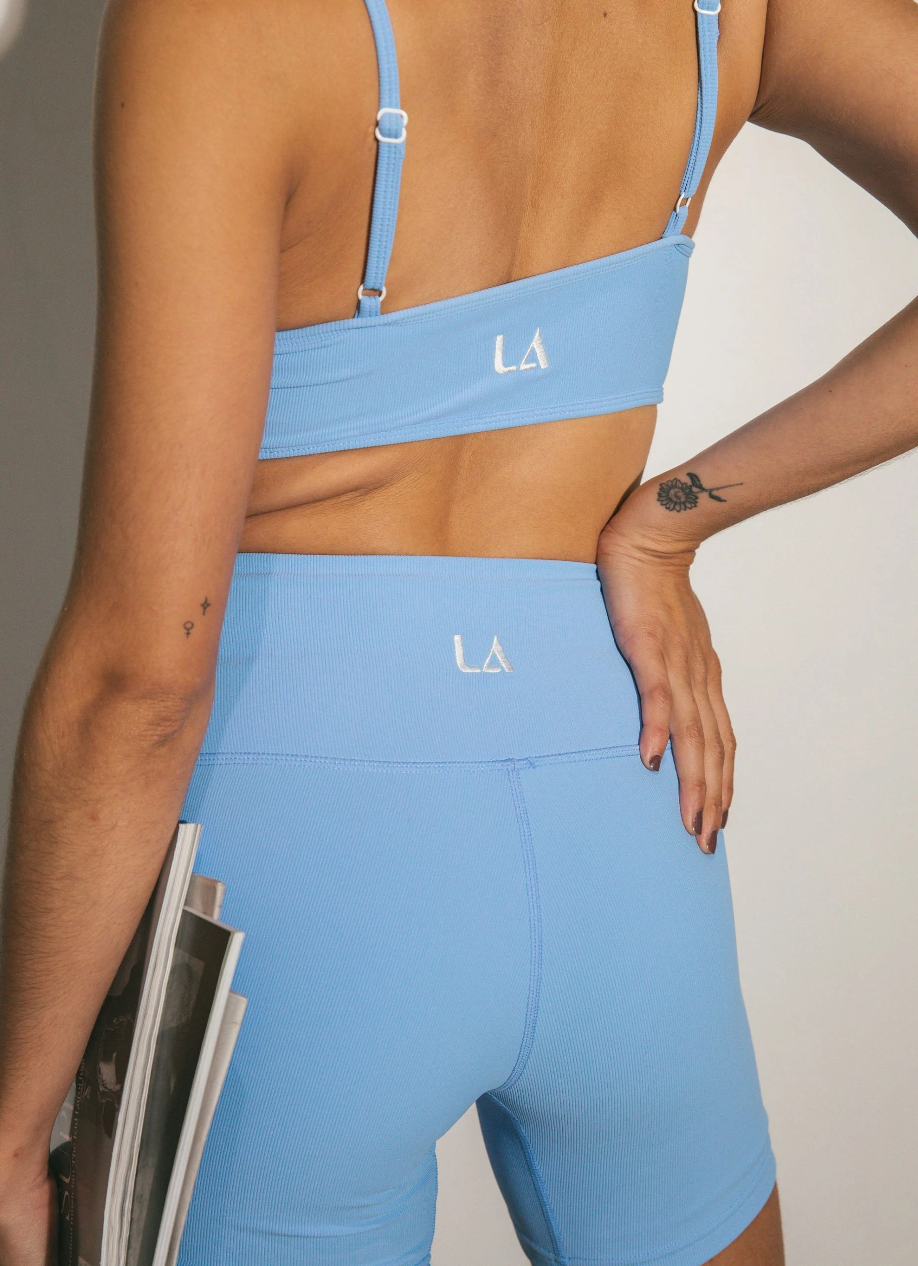 LaHana Swim Pippa Crop - Ribbed Blue 4 LaHana Swim Pippa Crop - Ribbed Blue - Image 4