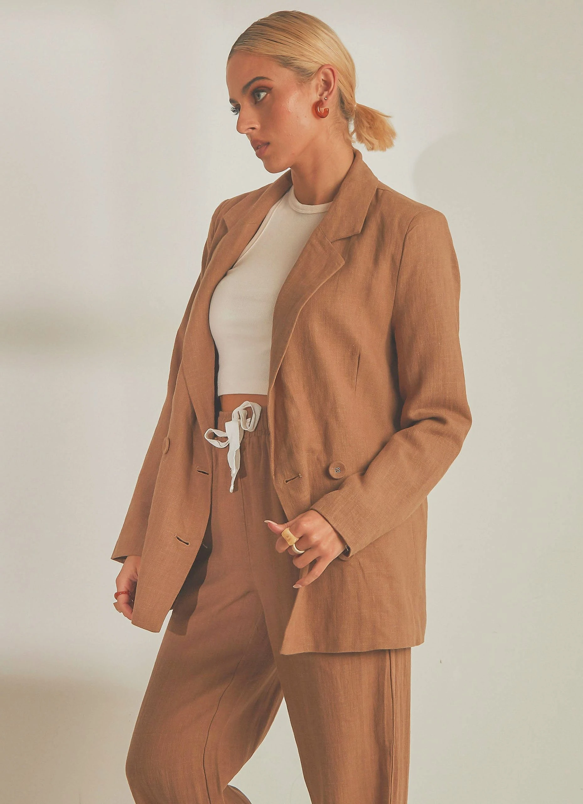 Nude Lucy Marvin Blazer - Coffee 4 Nude Lucy Marvin Blazer - Coffee - Image 4