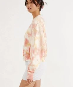 Champion Reverse Weave Cloud Dye Crew - Pink Tie Dye -Peppermayo cloth-shop 7dccd69218dd44c4af6747aa987076a7