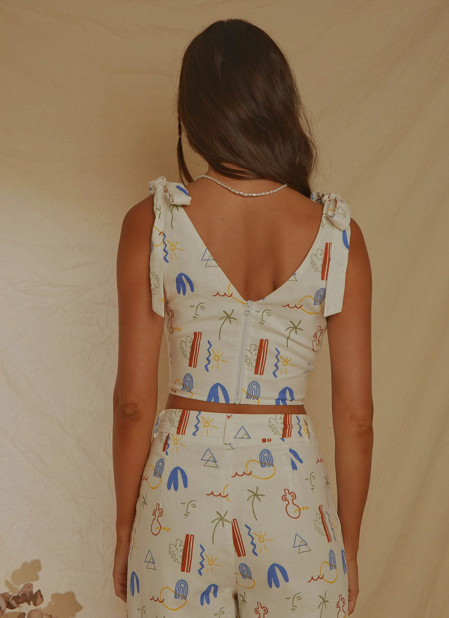 Peppermayo Exclusive Parisian Life Linen Bustier - Santorini 6 Peppermayo Exclusive Parisian Life Linen Bustier - Santorini - Image 6