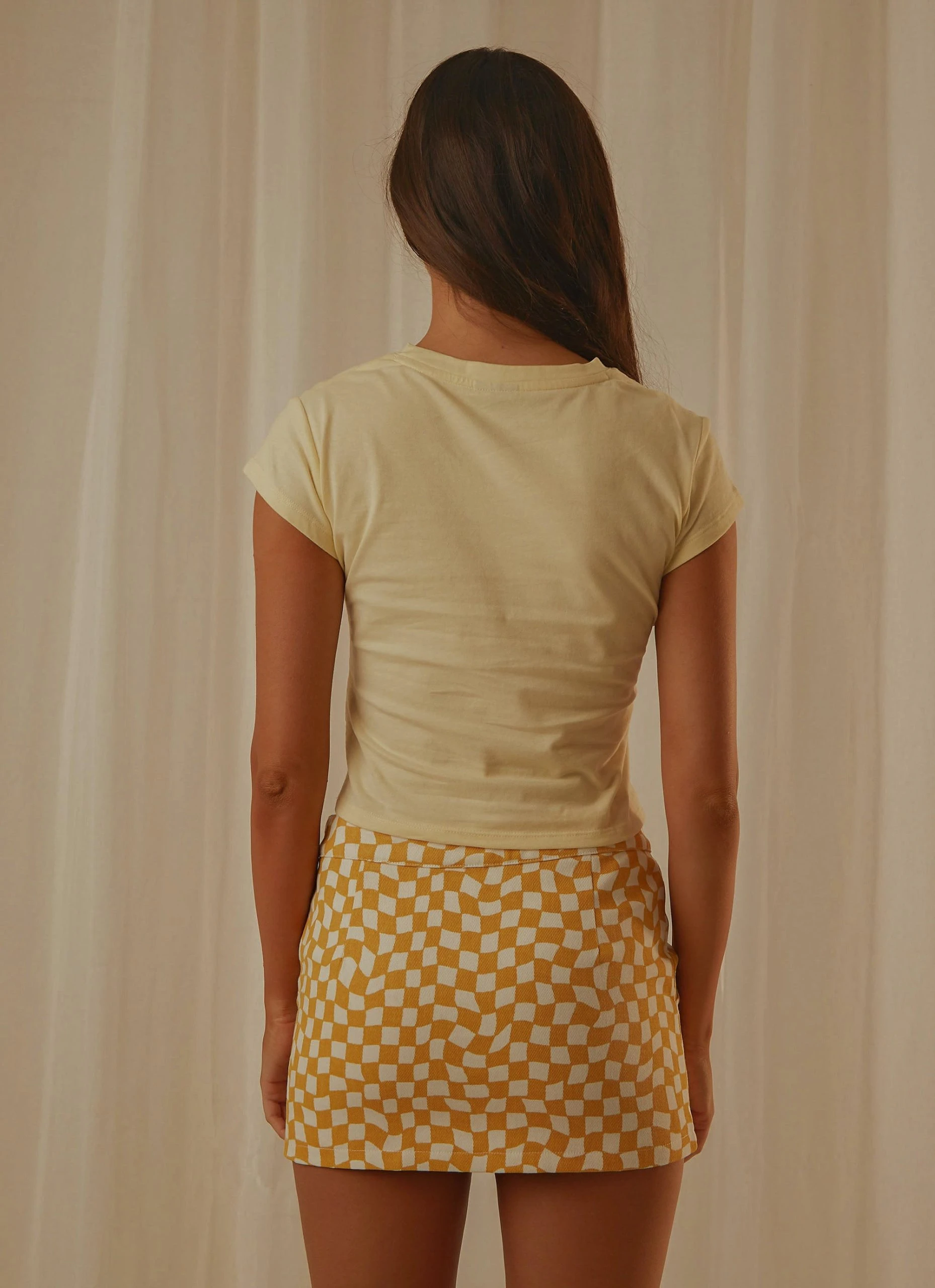 Lee 90s Baby Tee - Lemon Icing 6 Lee 90s Baby Tee - Lemon Icing - Image 6