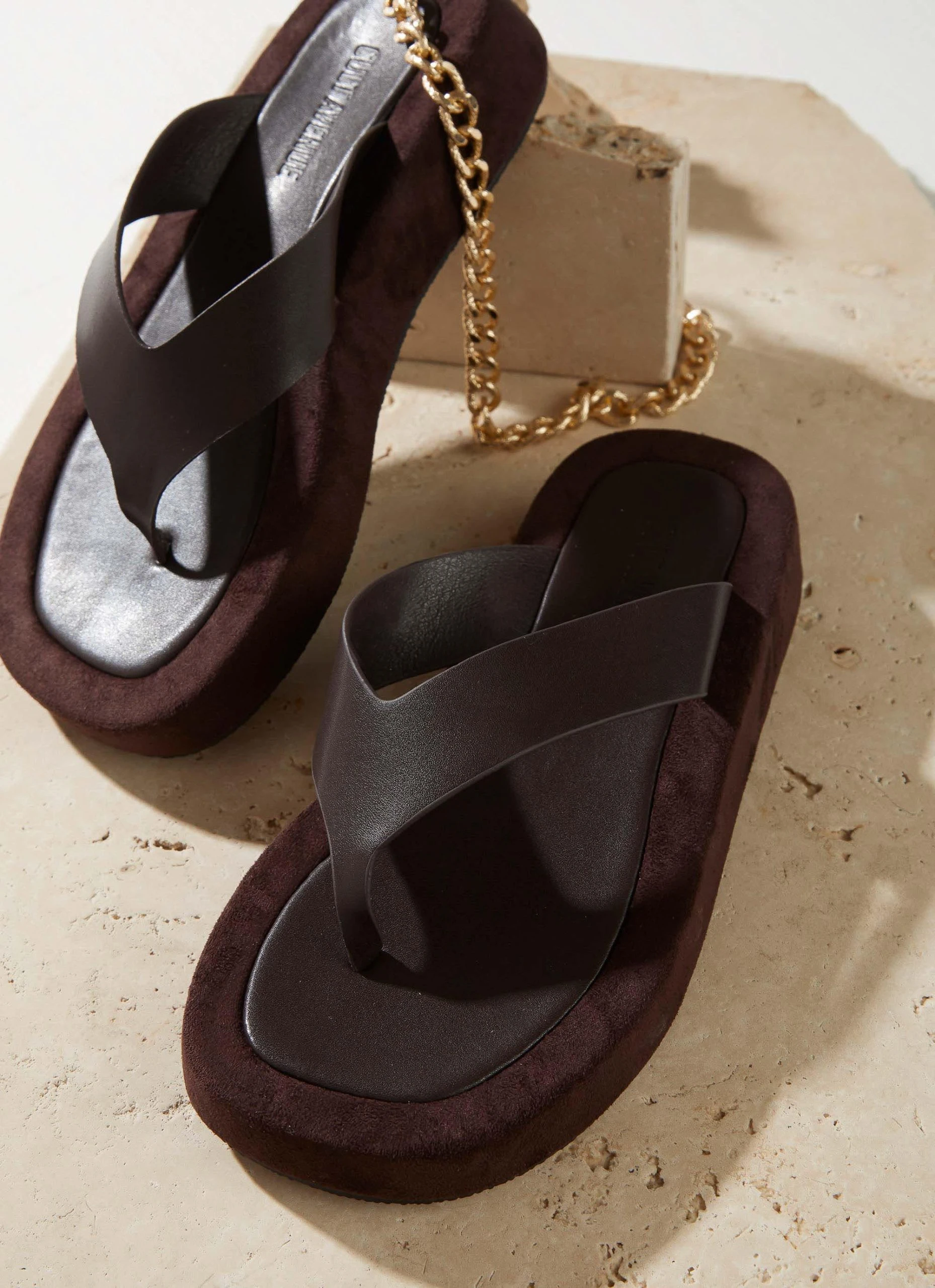 Cult Avenue Style Muse Sandals - Choc Brown 3 Cult Avenue Style Muse Sandals - Choc Brown - Image 3