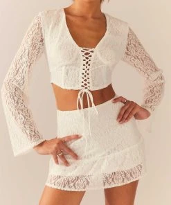 Peppermayo Exclusive Free & Wild Lace Top - Ivory -Peppermayo cloth-shop 836205f8bdc348c7892ee4fed74606f9 scaled