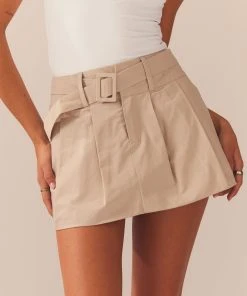 Peppermayo Exclusive Mooncharged Mini Skirt - Mushroom Grey