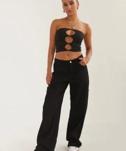 Silk X Peppermayo Uncommon Lowrise Cargo Pants - Shadow