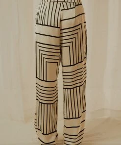 4TH & RECKLESS Norma Trouser - Black And White -Peppermayo cloth-shop 84e29403de6144b3a9d23011032215ee scaled