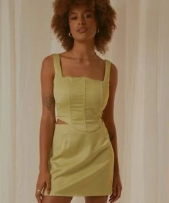 Peppermayo Exclusive Hollywood Darling Bustier Top - Pistachio -Peppermayo cloth-shop 860878b861c7433abeccfd489413a169 scaled