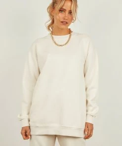 Nude Lucy Carter Classic Boyfriend Sweat - Ecru