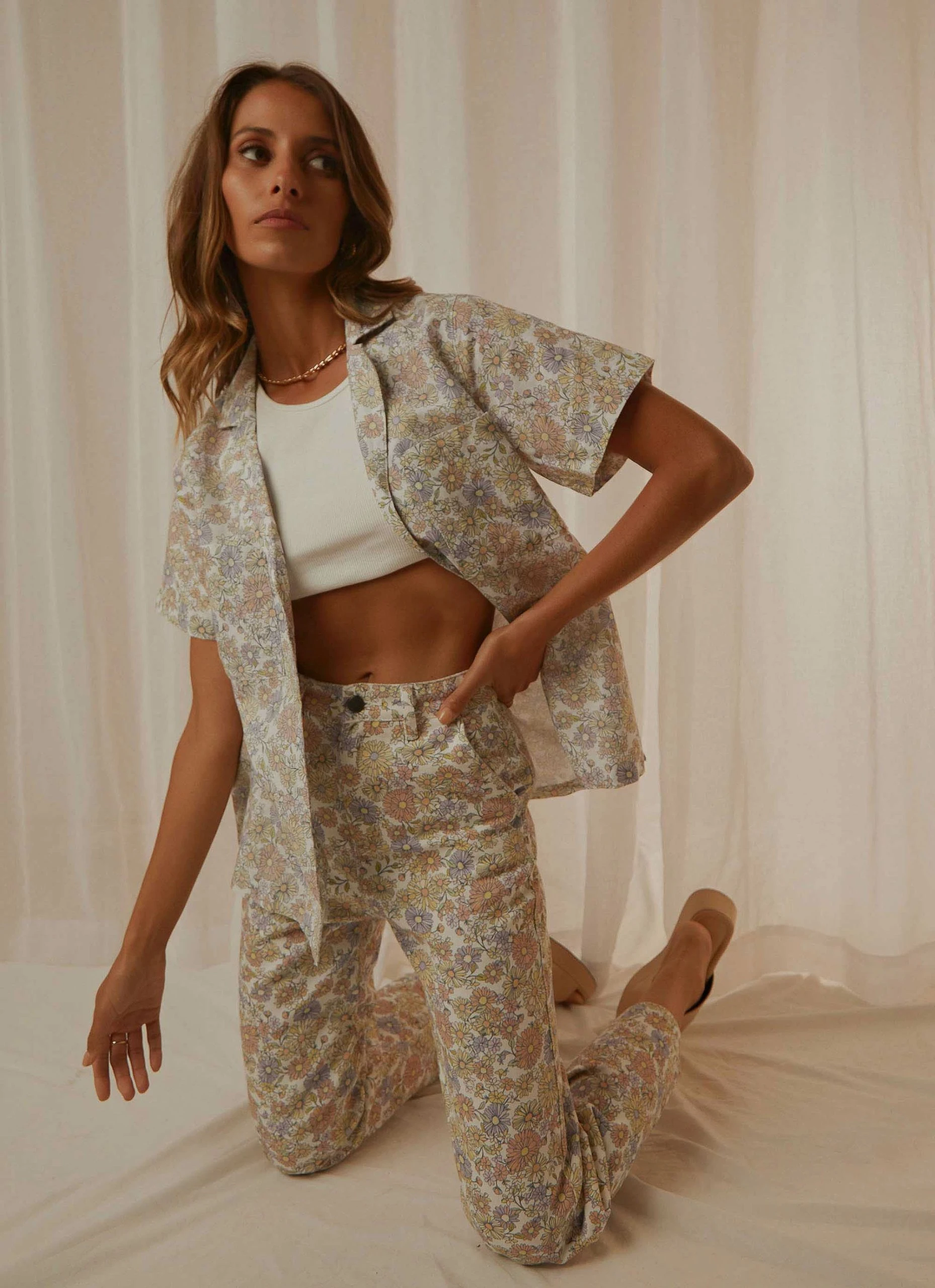 Cools Club Safari Shirt - Flower Power 1 Cools Club Safari Shirt - Flower Power