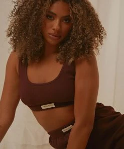 Peppermayo Exclusive PM Basic Organic Cotton Crop - Choc Brown