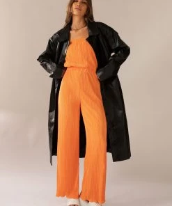 Peppermayo Exclusive Power Mood PU Trench Coat - Black -Peppermayo cloth-shop 8940aea328eb49d992dfea843fc7dc7d