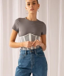 Peppermayo Exclusive Higher Love Bustier - White -Peppermayo cloth-shop 8a6026166a634449b74997067f8391bd