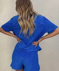 Vacancy Supply Holiday Terry Shirt - Cobalt -Peppermayo cloth-shop 8a76b608eb334f95902e6a02d9b3b531 scaled