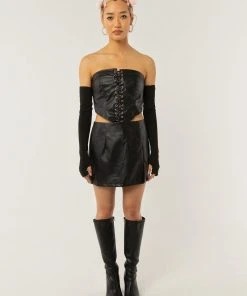 Peppermayo Exclusive Change Of Tune PU Skirt - Black PU 9 Peppermayo Exclusive Change Of Tune PU Skirt - Black PU -Peppermayo cloth-shop 8ae434a8d9bc4f9b989b873bf6d0ff8c