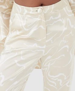 4TH & RECKLESS Norma Trousers - Abstract Line -Peppermayo cloth-shop 8b8f60569de849c482da2a9f5ddc569d