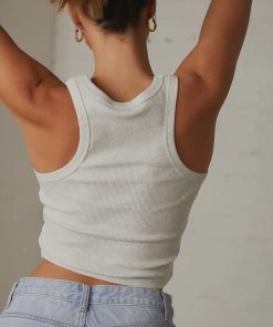 Peppermayo Exclusive Blank Canvas Singlet - Grey Marle -Peppermayo cloth-shop 8d12ea95367246f189e4e68b7940d309