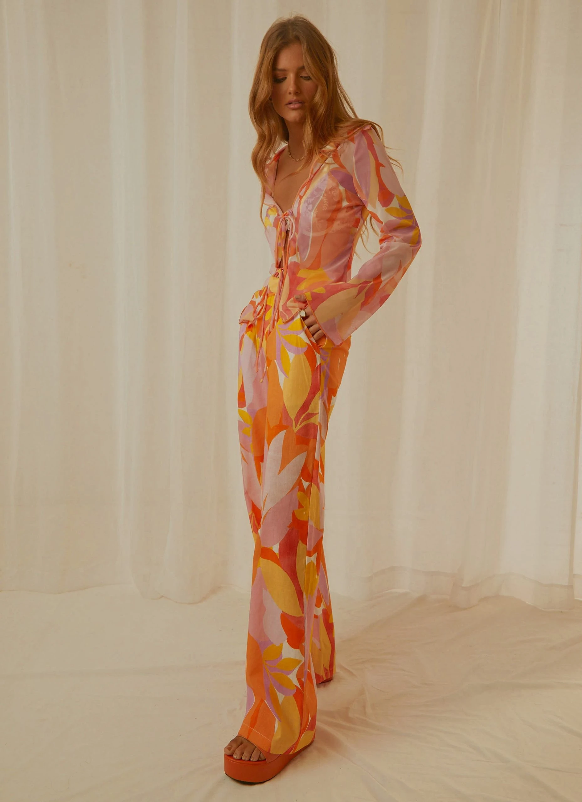 Peppermayo Exclusive Isola Linen Pants - Paloma 2 Peppermayo Exclusive Isola Linen Pants - Paloma - Image 2