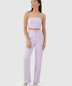 4TH & RECKLESS Tropez Leather Top - Lilac -Peppermayo cloth-shop 8eb6ebfaf1f845de87c13a15bd336e3a scaled