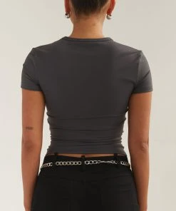 Silk X Peppermayo Solidify Me Baby Tee - Gunmetal Grey -Peppermayo cloth-shop 8ebec8ce076e42e1a1fae8a86a06b8eb scaled