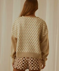 Cools Club Checker Knit - Bone -Peppermayo cloth-shop 8ee04c9c3e014d888db37b731a47c03b scaled