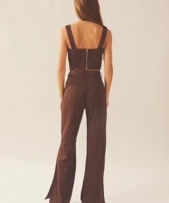 Peppermayo Exclusive Talula Pinstripe Pants - Chocolate 10 Peppermayo Exclusive Talula Pinstripe Pants - Chocolate -Peppermayo cloth-shop 8f4e26ac9c524dd487e76076afb49f72