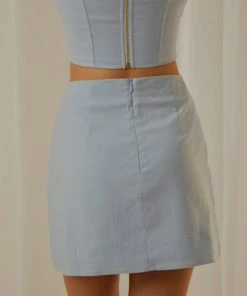 Peppermayo Exclusive Rooftop Drinks Mini Skirt - Sky Blue -Peppermayo cloth-shop 9012cf9c2da549a69f5610b052b1932f scaled