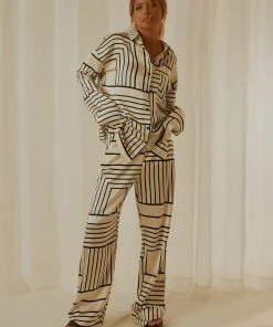 4TH & RECKLESS Norma Trouser - Black And White -Peppermayo cloth-shop 909b1e62fbff480b91d659847063466a scaled