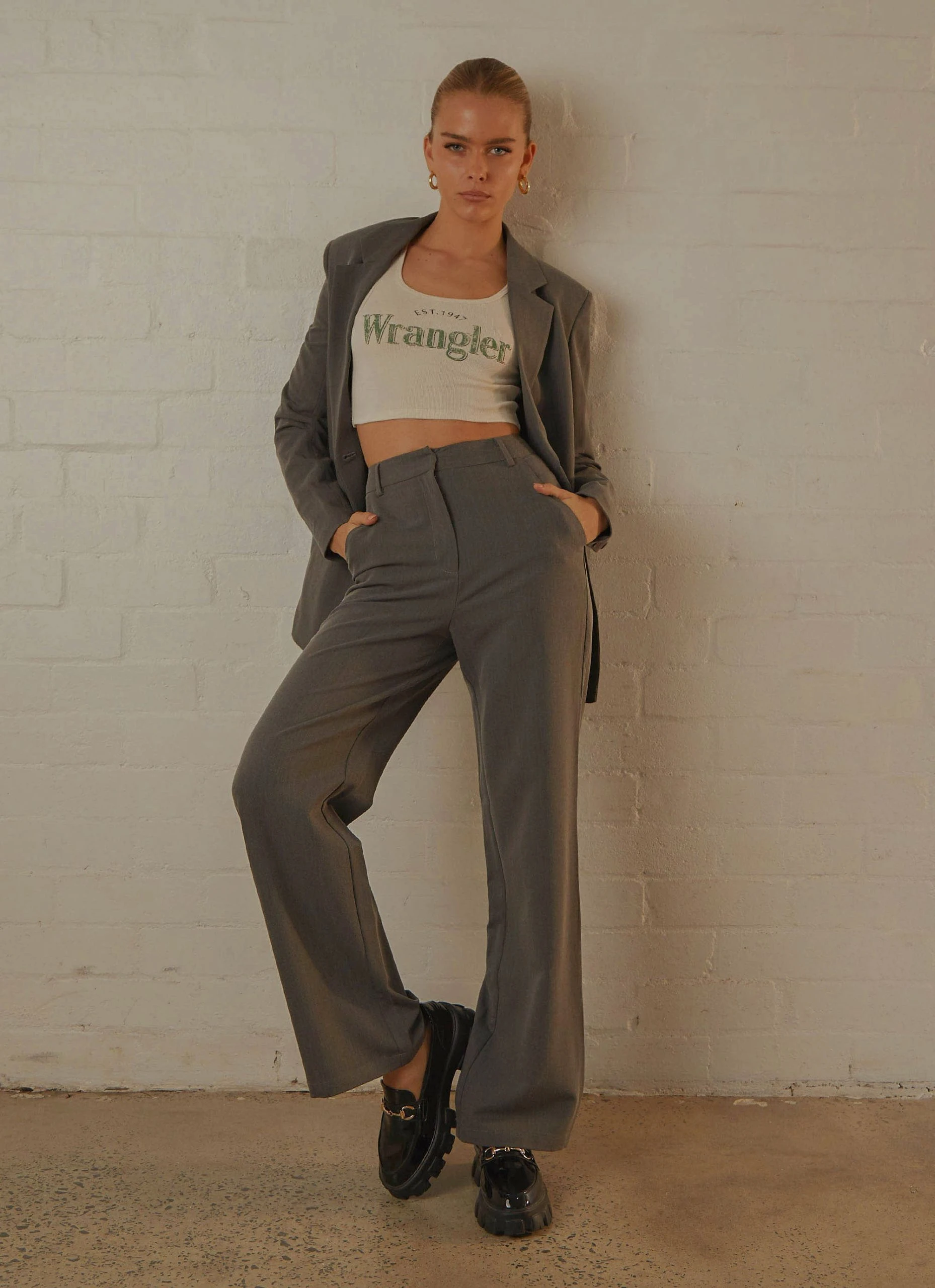 Wrangler The Reaction Tank - Ecru 3 Wrangler The Reaction Tank - Ecru - Image 3