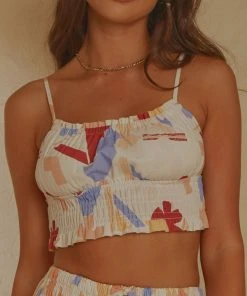 Peppermayo Exclusive Spring Melodies Top - Abstract Resort