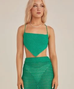 Riley Hubatka X Peppermayo Tan Lines Crochet Crop Top - Green -Peppermayo cloth-shop 918bc832d4724490b4ec15f6147b9a22 scaled