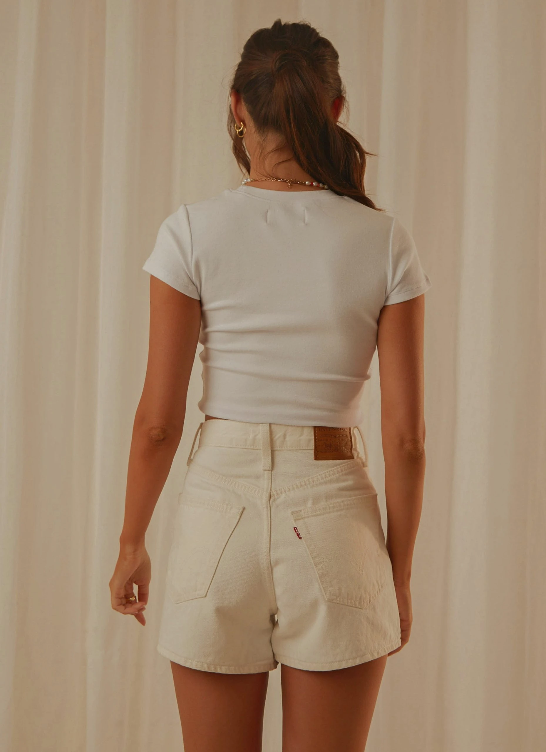 Wrangler Gemini Baby Tee - White 6 Wrangler Gemini Baby Tee - White - Image 6