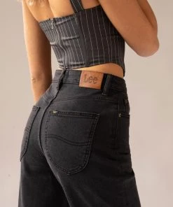 Lee High Straight 80 Jean - Galactic Black -Peppermayo cloth-shop 94030ecbad734954956f9c67dc9ae38e