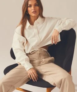 Peppermayo Exclusive Tailored To You Tie Shirt - White