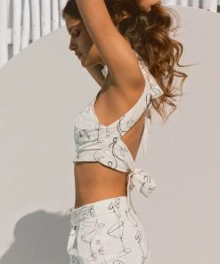 Peppermayo X Rikki Day Fresco Linen Halter Top - Aperitivo -Peppermayo cloth-shop 95d0ce3bbc78463cb7816f7f18d16efd