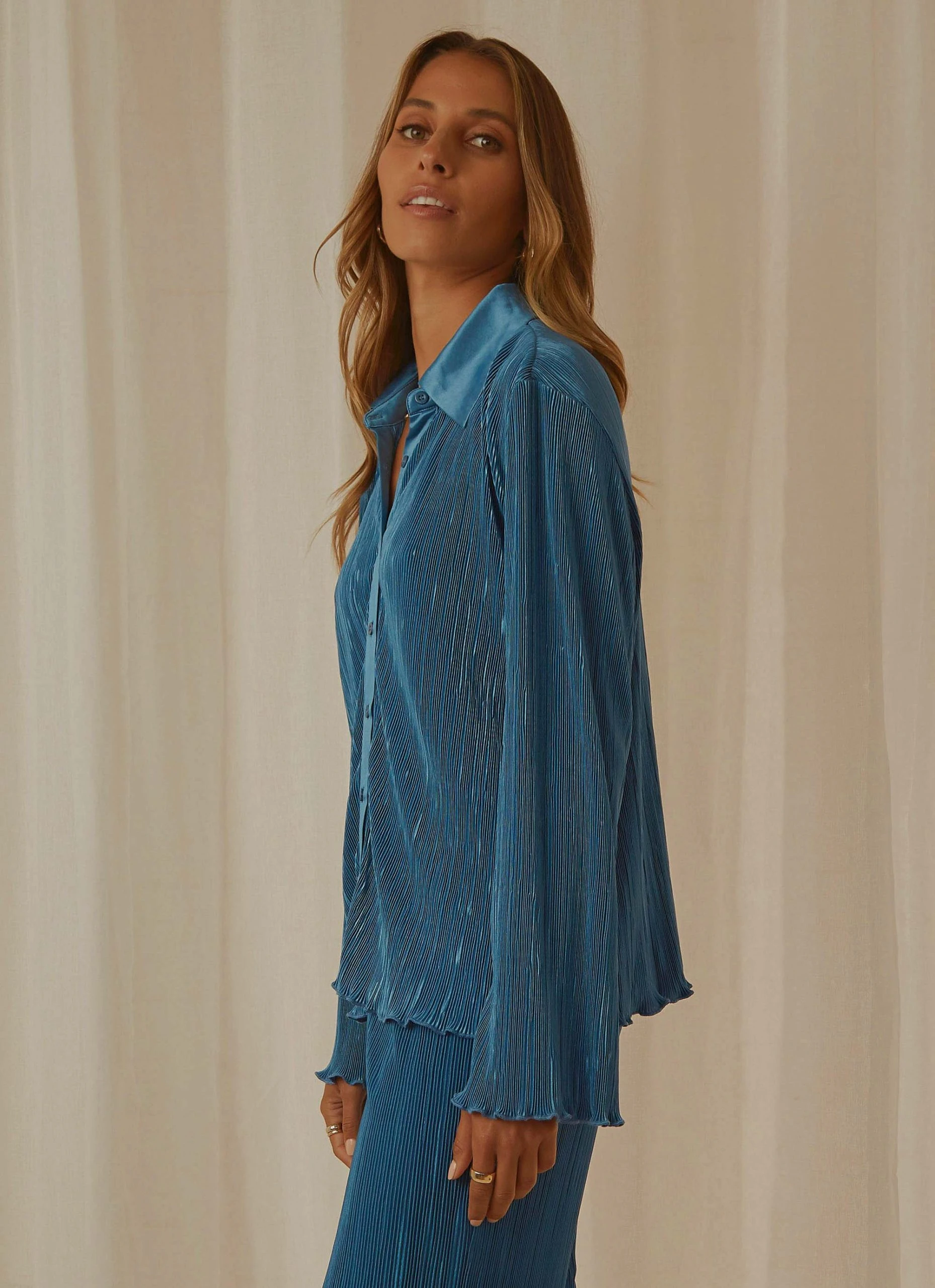 Peppermayo Exclusive Change Of Pace Shirt - Cobalt 4 Peppermayo Exclusive Change Of Pace Shirt - Cobalt - Image 4