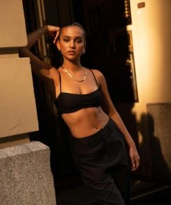 Silk X Peppermayo Atelier Crop Top - Shadow