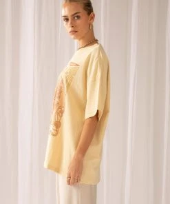 Wrangler Shell Siren Tee - Sunlight -Peppermayo cloth-shop 99e4d35218f449b6aafa610d71977502