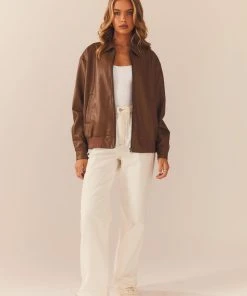 Peppermayo Exclusive Lone Ranger PU Bomber Jacket - Walnut -Peppermayo cloth-shop 9cb16389b6bb4c6d91fc2396bfe356a0 scaled