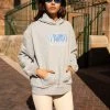 Peppermayo Exclusive Frost Bite Oversized Hoodie - Grey Marle