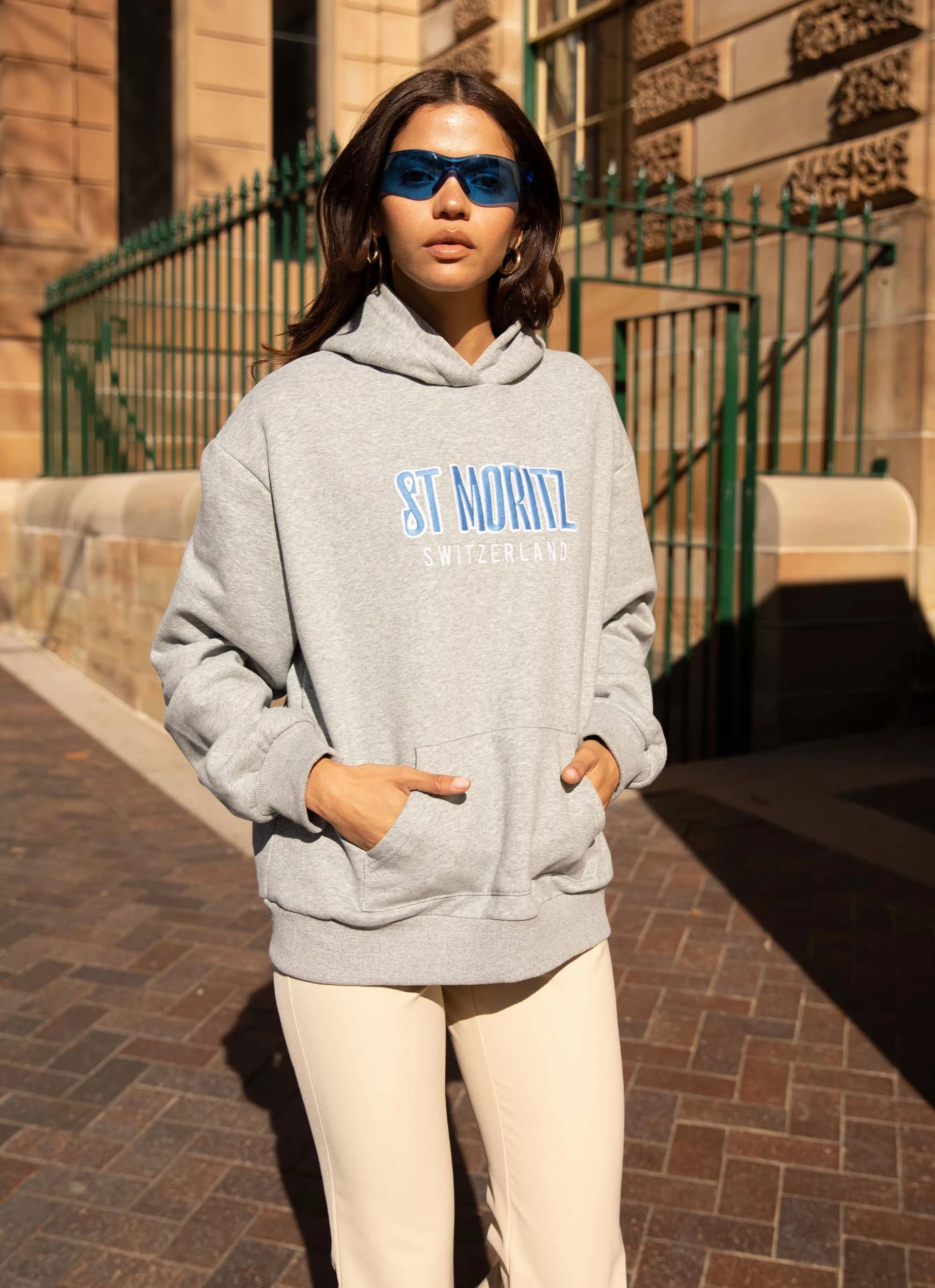 Peppermayo Exclusive Frost Bite Oversized Hoodie - Grey Marle 1 Peppermayo Exclusive Frost Bite Oversized Hoodie - Grey Marle