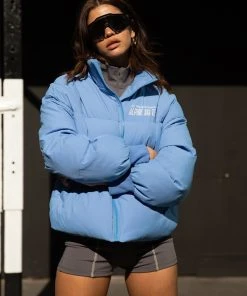 Peppermayo Exclusive The Slopes Puffer Jacket - Azure