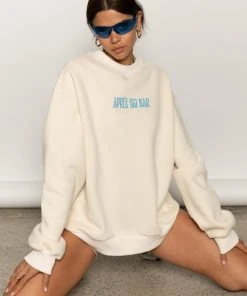 Peppermayo Exclusive Ski Bar Oversized Sweater - Ivory -Peppermayo cloth-shop ApresSki WebCrops 86