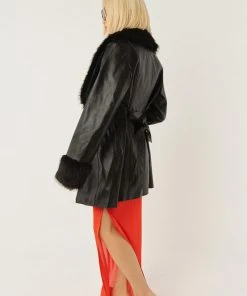 Peppermayo Exclusive Cassie PU Jacket - Black -Peppermayo cloth-shop BadHabits Reshoots 27