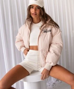 Peppermayo Exclusive The Slopes Puffer Jacket - Beige