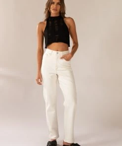 Lee High Straight 80 Jean - Eco-White