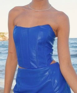 Peppermayo Exclusive Memorable Moments Bustier Top - Cobalt PU 7 Peppermayo Exclusive Memorable Moments Bustier Top - Cobalt PU -Peppermayo cloth-shop Midnight soiree ECOM CROPS 174 scaled