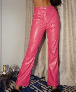 Peppermayo Exclusive L.A Street Style Pants - Magenta PU -Peppermayo cloth-shop Midnight soiree ECOM CROPS 189 scaled