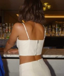 Peppermayo Exclusive Natalia Bustier Top - Ivory -Peppermayo cloth-shop Midnight soiree ECOM CROPS 19 scaled