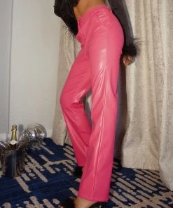 Peppermayo Exclusive L.A Street Style Pants - Magenta PU -Peppermayo cloth-shop Midnight soiree ECOM CROPS 190 scaled