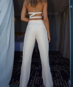 Peppermayo Exclusive West L.A Suit Pants - Ivory -Peppermayo cloth-shop Midnight soiree ECOM CROPS 87 scaled